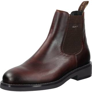 GANT Prepdale Leather Chelsea Boot Dark Brown