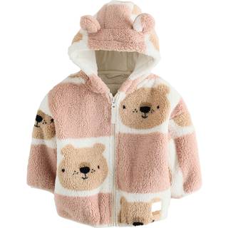 Next Brown Teddy Bear Print Zip Through Fleece (3mths-7yrs)
