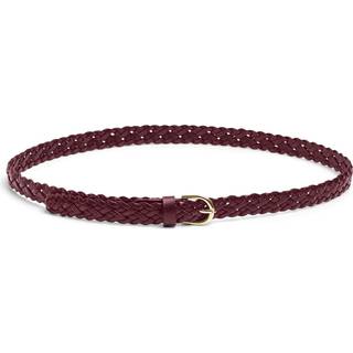 Avery Braided Bælte, Tawny Port, 95 cm