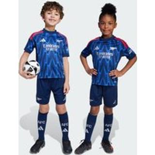 Arsenal 25/26 udebane minisæt til børn - Night Indigo / Matte Silver - 104