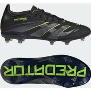 Predator Elite Firm Ground støvler til børn - Core Black / Iron Metallic / Lucid Lemon - 30
