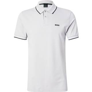 BOSS Green Herren Polo-Shirt grau Slim Fit