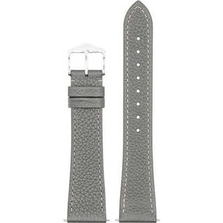 Hirsch 01802130-2-20 Armband für Uhren Bologna M 20 mm Leder Hellgrau