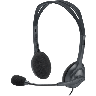 Logitech H111 Stereo Headset, 3.5 mm jack, sort