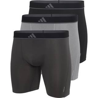 adidas 3-pak Active Micro Flex Boxer Brief - Black/Grey - X-Large