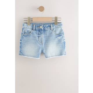 Next Mid Blue Regular Length Frayed Edge Denim Shorts (3-16yrs) - 98104cm