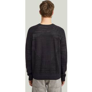 3D Biker Ribbed Knit Pullover - Multi color - Men