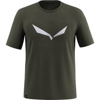 Salewa Solidlogo Dry T-Shirt Funktionsshirt Herrer størrelse 46 - S farve olivengrøn