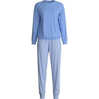 Calida Lovely Nights Pyjama With Cuff - Lightblue - X-Small