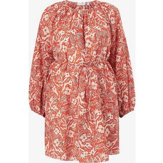 Curve Voile Mini Dress With Silk