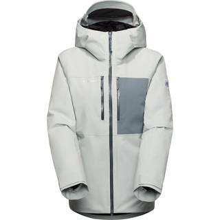 Mammut Women's Stoney Hardshell Thermo Hooded Jacket  Silver Sage/Strata, Silver Sage-Strata, XL