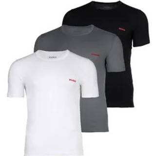 HUGO 3-pak Triplet T-Shirt - Grey/Black - Large