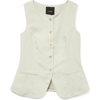 VERO MODA DAME VEST VMMIKELA - Birch Melange - 44