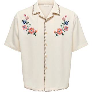 Only & Sons Only & Sons Resort-skjorte med blomsterprint - stor