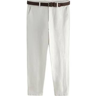Next Normal pasform Smart Hør Cotton Blend Med bælte Bukser