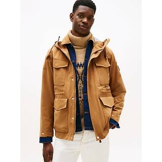 Water Resistant Hooded Utility Jacket