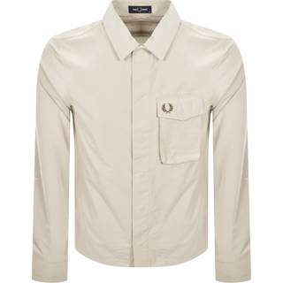 Fred Perry Poplin Overshirt Beige