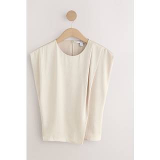 Next Kortærmet Rynket Satin Asymmetrisk Top