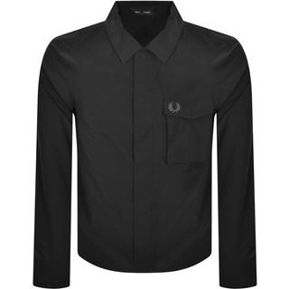 Fred Perry Poplin Overshirt Black