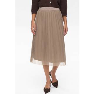 NÜMPH - Numea Short Skirt - Taupe Gray - 36 - Grå - Skirts