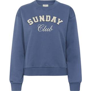 KAFFE Elenora Sweatshirt SUNDAY Blå-S