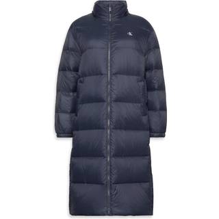 Hooded Down Puffer Coat - Blue - M