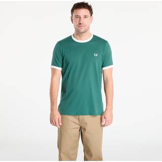 Fred Perry Ringer T Shirt Sport Green