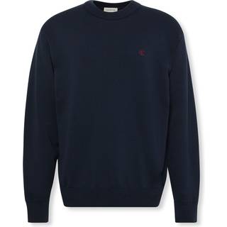 Cotton Crewneck Sweater, Dark Sapphire, L