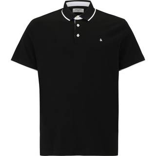 Plus Size Ensfarvet Polo