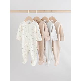 Next Baby Two Way Zip Sleepsuits 4 Pakke (0-2år)