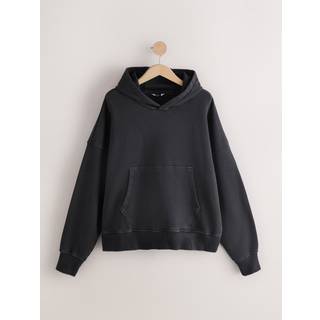 Next Black EDIT Boxy Fit Heavyweight Hoodie