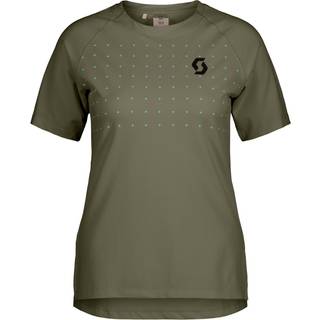 Scott Women's Tee Trail Vertic Pro S/S Cykeljersey Damer størrelse M farve olivengrøn