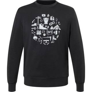 super.natural Well Equipped Crew Merino-shirt Herrer størrelse 48/50 - M farve sort
