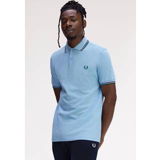 Fred Perry Twin Tipped Polo T Shirt Blue