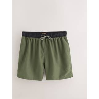 Next Badeshorts med kontrastfarvet talje - large