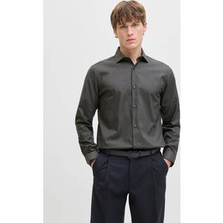 Jack & Jones Parker Wrinkle Resistant Shirt LS Dark Grey Melange