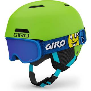 Giro Crue Combo Pack Smbrnsskihjelm - Snowboardhjelm med matchende briller til brn, drenge og piger - Paradise Namuk Sunflower - XS (48,5-52 c