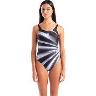 Arena Women's Glow Swimsuit U Back B Badedragt Damer størrelse 38 farve sort