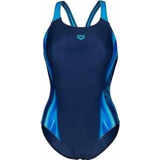 Arena Women's Two Sides Swimsuit Swim Pro Back Badedragt Damer størrelse 46 farve blå