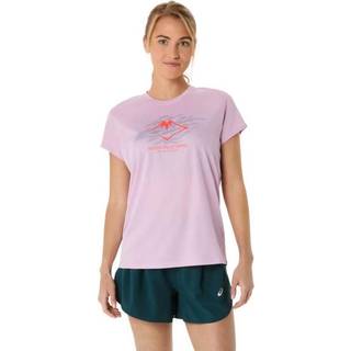 Asics Women's Fujitrail Logo SS Top Light Ube, XS