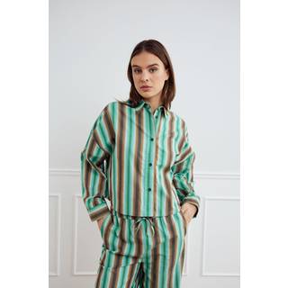 Noella Skjorte - Liara - Cosma Green Stripe