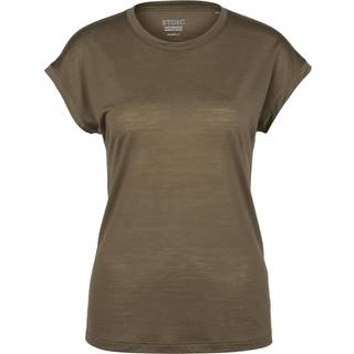 Stoic Women's Performance Merino150 BydalenSt. Shirt Funktionsshirt Damer størrelse 3XL farve brun
