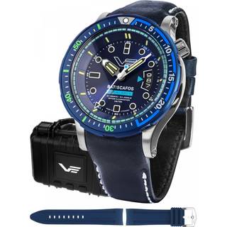Vostok Europe NH35-511E768-B Herren-Automatikuhr Batiscafos Stahl/Blau