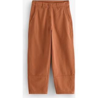 Seasalt Cornwall Seasalt Cornwall Brown Painted Forms Cotton Barrel Leg Trousers