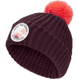 Jack Wolfskin Kids' Pompom Badge Beanie Amaranth, M
