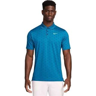 Nike Golf Polo Dri-Fit Tour Print, blå/sort