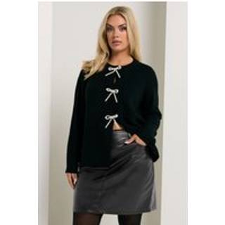 Yours Curve Yours Curve Black Mini Premium PU Skirt - 46
