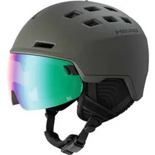 Head Radar 5K, skihjelm med visir, grøn