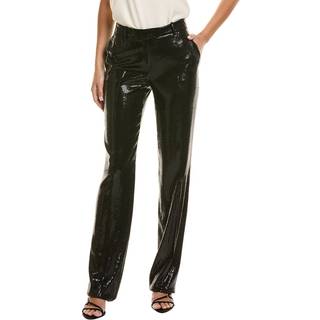 MK Carolyn Sequined Crepe Sablé Straight-Leg Trousers - Black - Michael Kors - EU 36