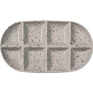 Sagaform Ditte serveringsfad stor 20x36 cm Grå-sort